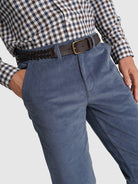 Calça Algodão Azuis Regular Fit Mr. Blue