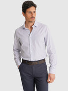 CAMISA OXFORD AZUL MANGA LARGA SLIM FIT MR. AZUL