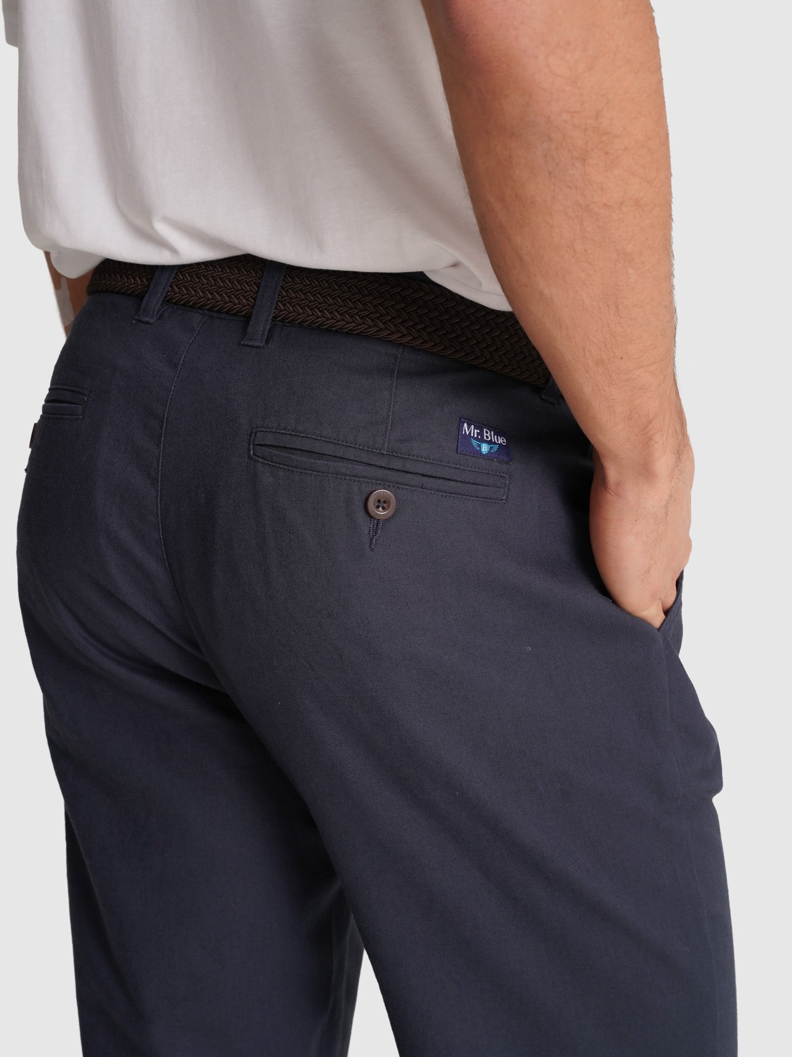 CALÇAS AZUIS REGULAR FIT MR. BLUE