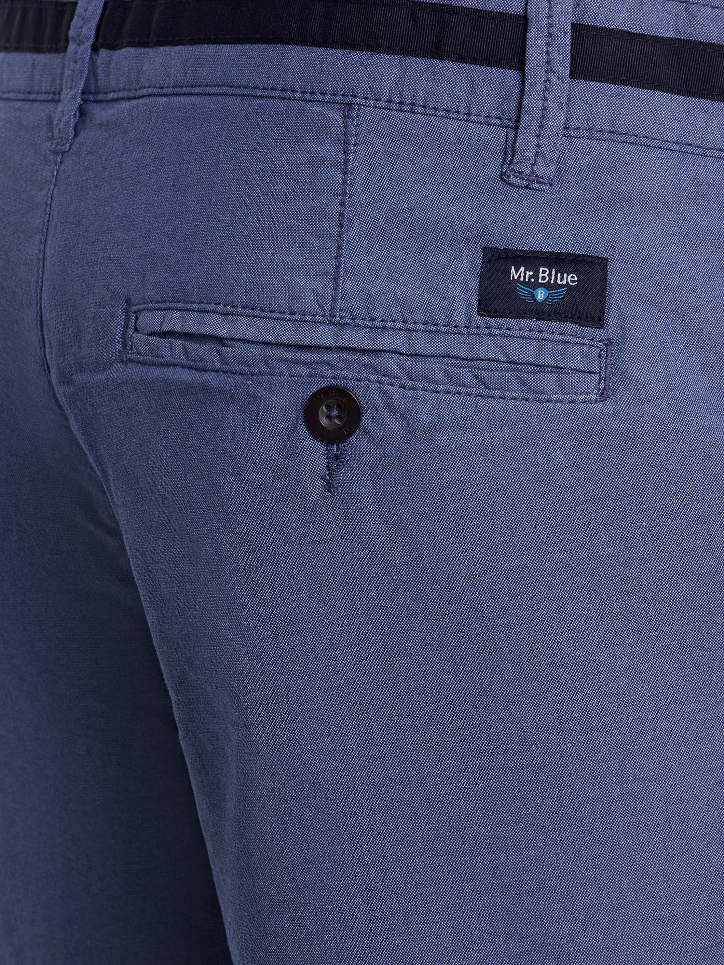 BLUE COTTON BERMUDA REGULAR FIT MR. BLUE