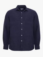 CAMISA AZUL MANGA COMPRIDA TAILORED FIT MARK BELLUCCI