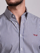 BLUE COTTON SHIRT LONG SLEEVE REGULAR FIT MR. BLUE