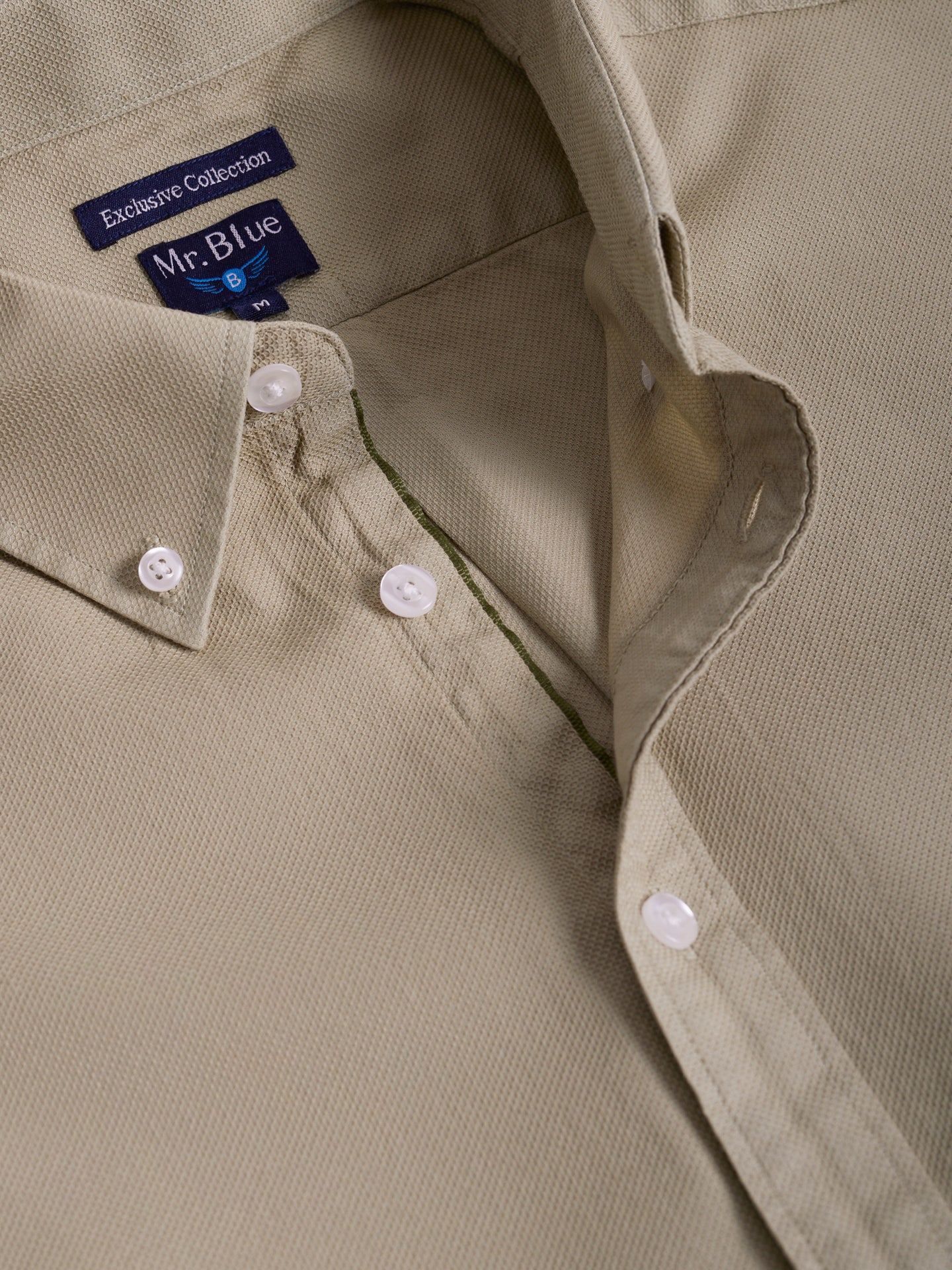 CAMISA MR BEIGE SASTRERÍA. AZUL