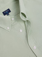 GREEN LINEN SHIRT LONG SLEEVE REGULAR FIT MR. BLUE