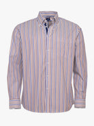 BROWN COTTON SHIRT LONG SLEEVE REGULAR FIT MR. BLUE