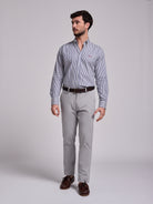 BLUE COTTON SHIRT LONG SLEEVE REGULAR FIT MR. BLUE