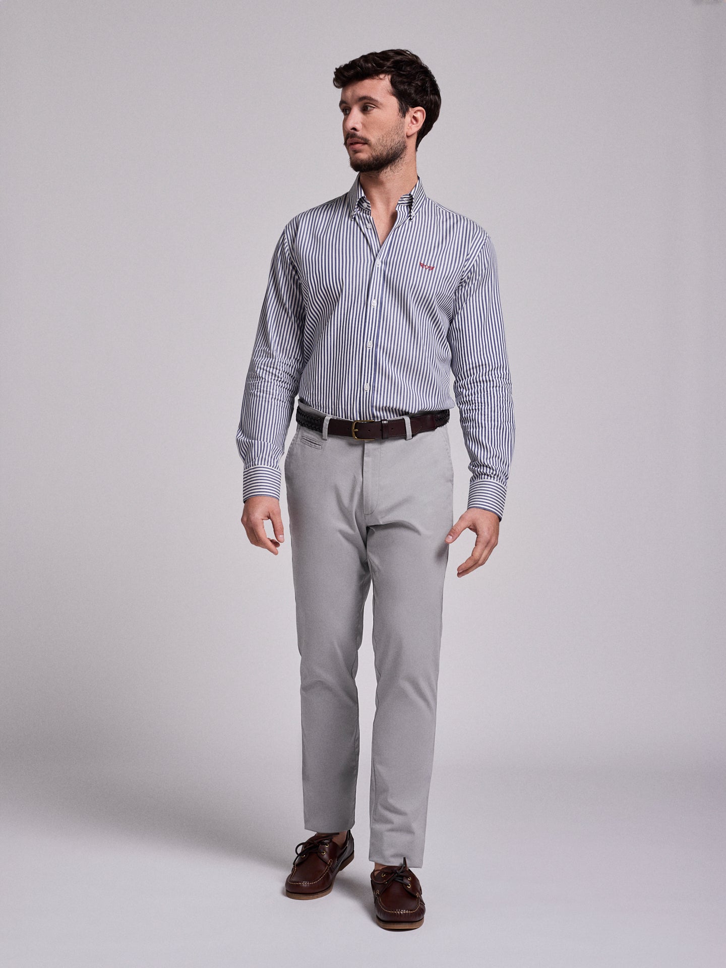 BLUE COTTON SHIRT LONG SLEEVE REGULAR FIT MR. BLUE