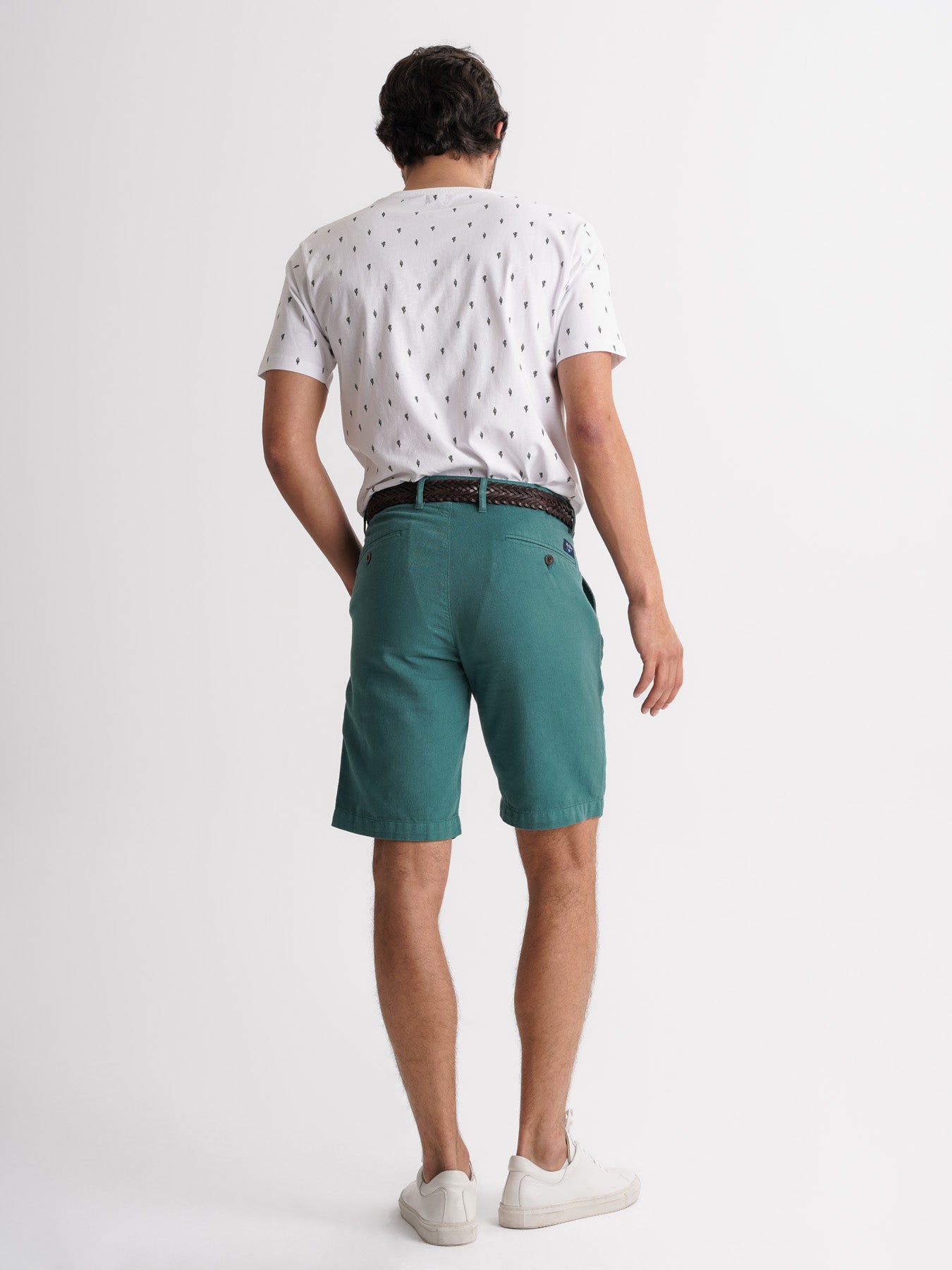 Pantalones cortos azules de corte regular Mr. Blue