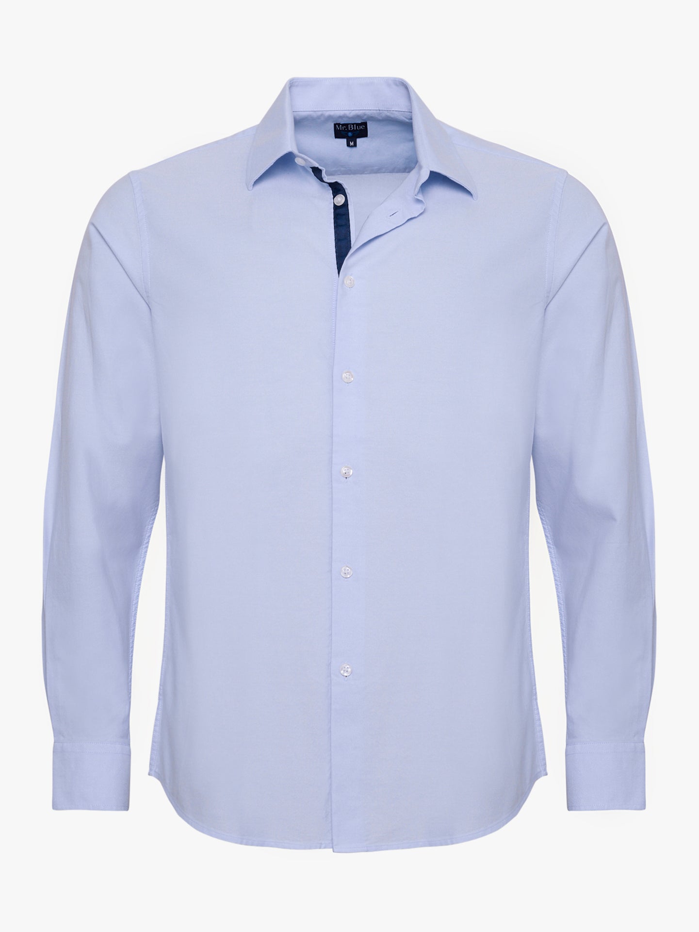 BLUE COTTON SHIRT LONG SLEEVE SLIM FIT MR. BLUE