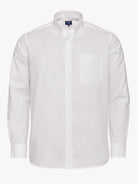 WHITE COTTON SHIRT LONG SLEEVE REGULAR FIT MR. BLUE