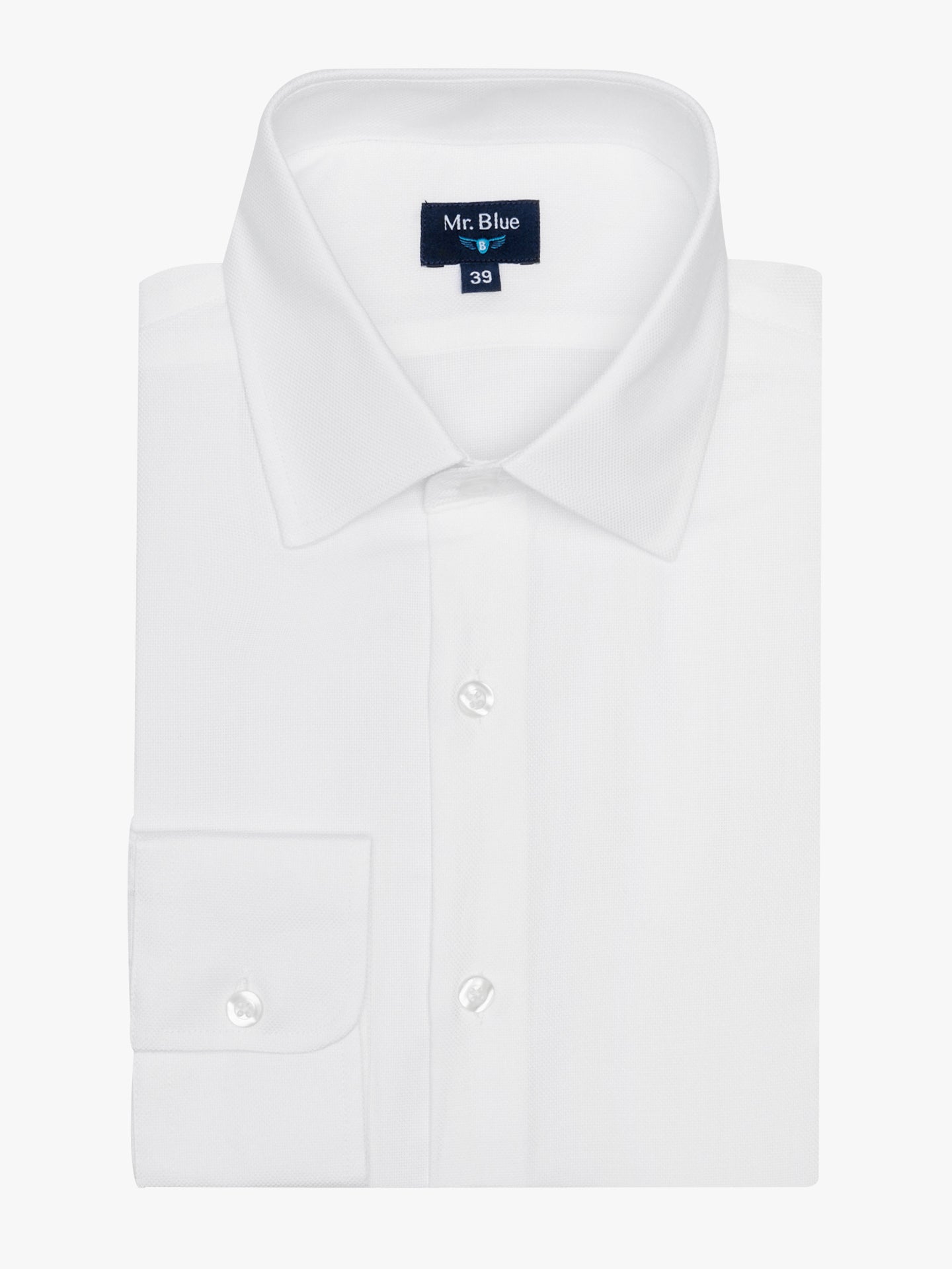 WHITE SHIRT CLASSIC FIT MR. BLUE