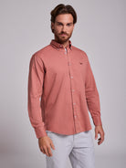 RED COTTON SHIRT LONG SLEEVE REGULAR FIT MR. BLUE