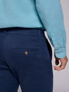 PANTALÓN ALGODÓN AZUL REGULAR FIT MARK BELLUCCI