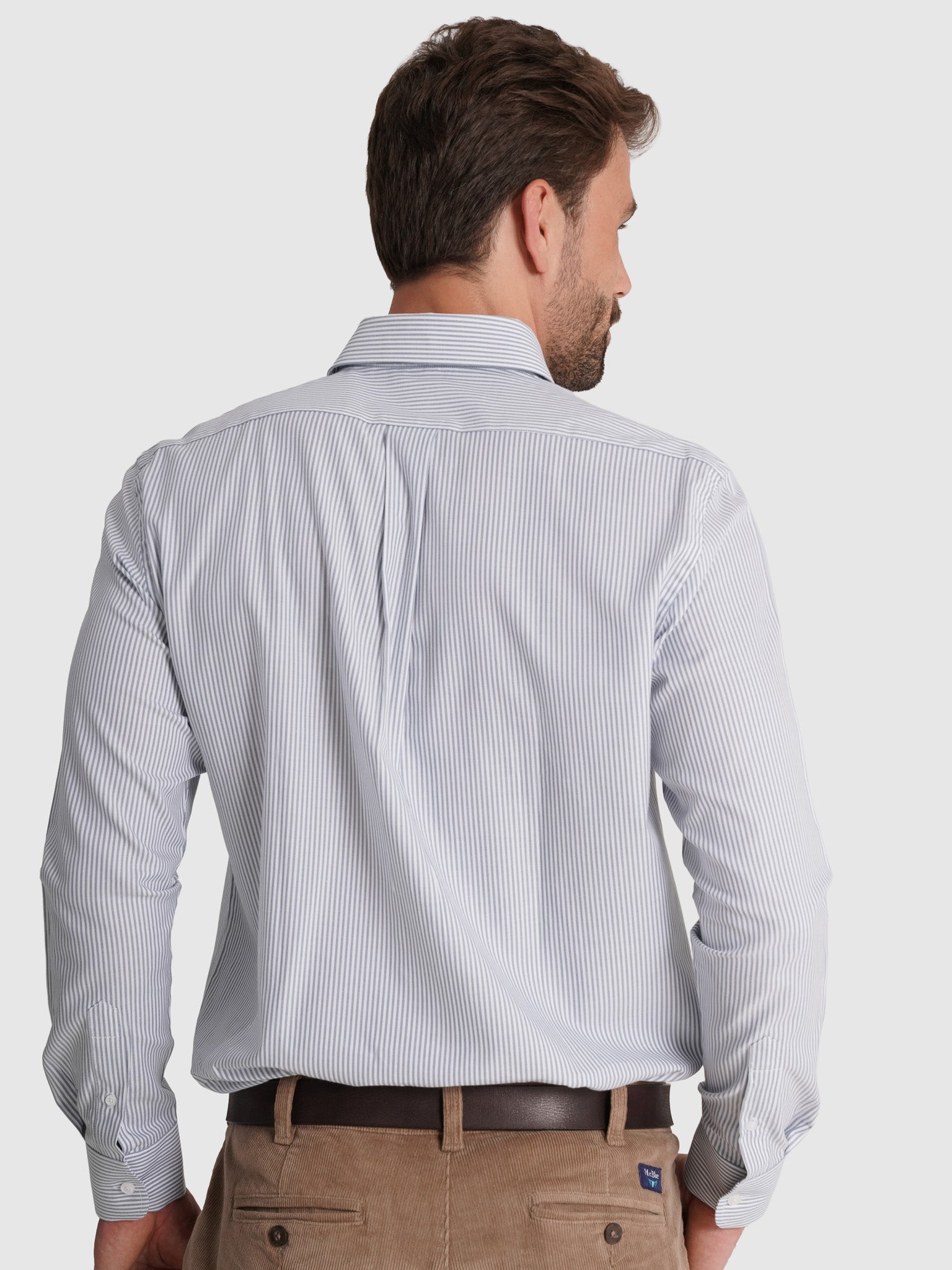 Camisa Algodão Azul Manga Comprida Regular Fit Mr. Blue