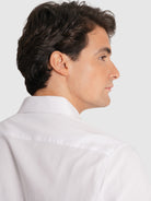 CAMISA OXFORD BLANCA MANGA LARGA SLIM FIT MR. AZUL