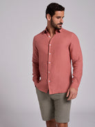 CAMISA ROSA MANGA COMPRIDA TAILORED FIT MARK BELLUCCI