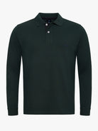 GREEN POLO LONG SLEEVE REGULAR FIT MR. BLUE