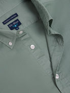 GREEN COTTON SHIRT LONG SLEEVE REGULAR FIT MR. BLUE
