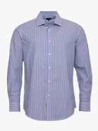 CAMISA ALGODÓN AZUL MANGA LARGA SLIM FIT MR. AZUL