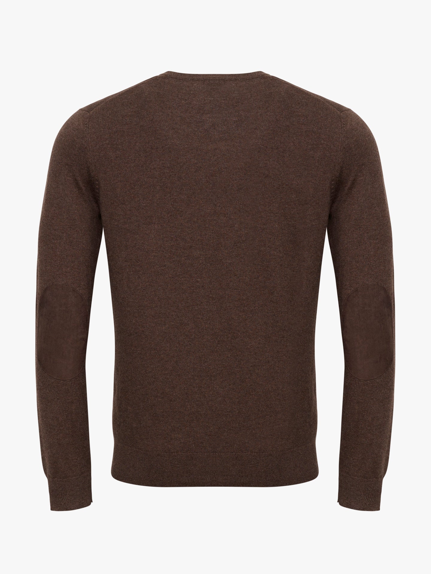 PULLOVER FINO CASTANHO COM COTOVELEIRA REGULAR FIT MR. BLUE