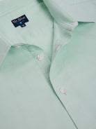 CAMISA ALGODÓN VERDE MANGA LARGA SLIM FIT MR. AZUL