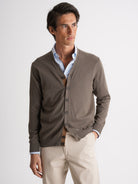 Mr. Blue Thin Green Cashmere Pullover