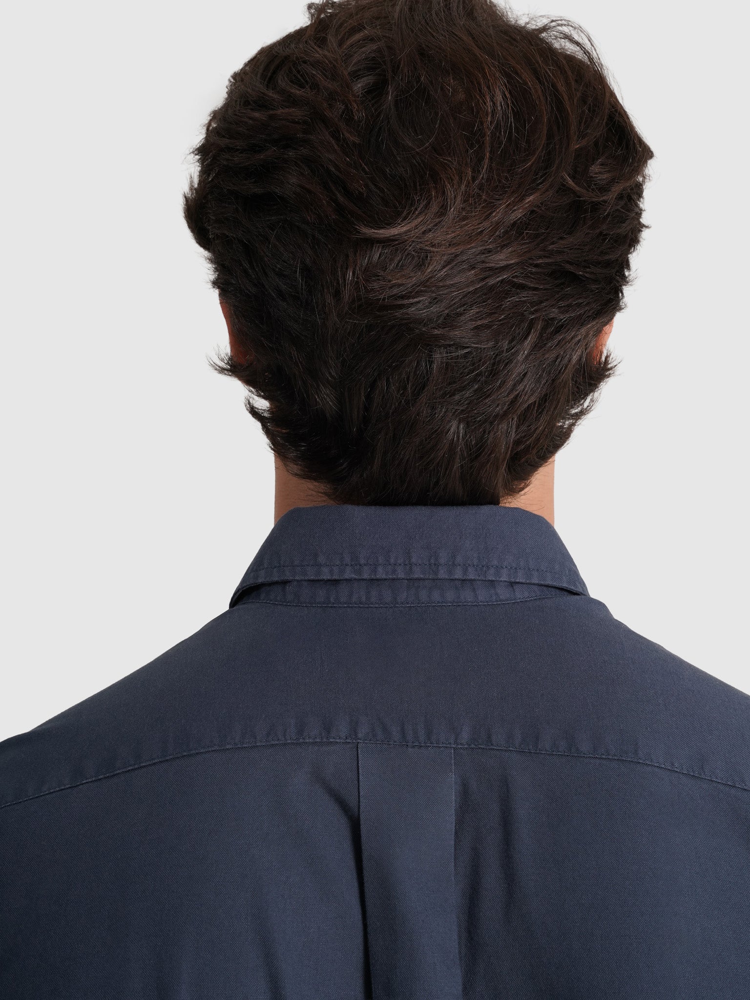 Camisa Algodão Azul Manga Comprida Regular Fit Mr. Blue