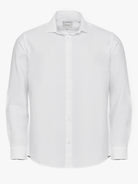 WHITE LONG SLEEVE REGULAR FIT SHIRT MARK BELLUCCI