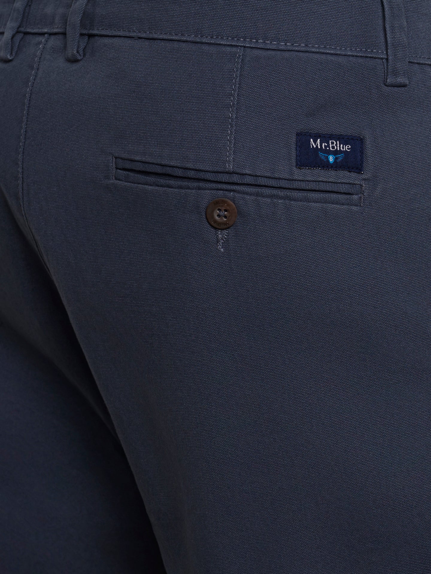 PANTALÓN ESTRUCTURA AZUL REGULAR FIT MR. AZUL