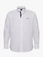 WHITE COTTON SHIRT LONG SLEEVE REGULAR FIT MR. BLUE