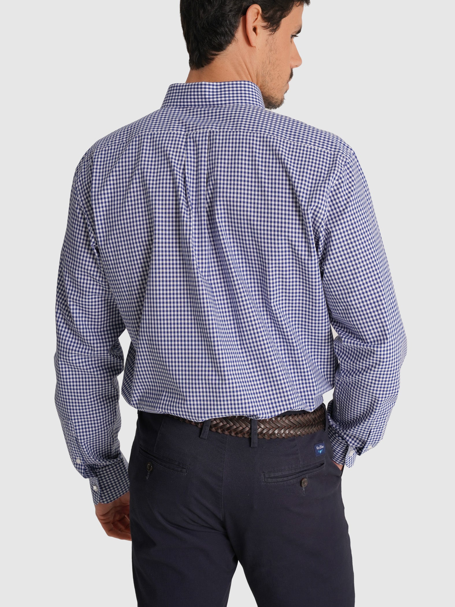 CAMISA AZUL MANGA COMPRIDA REGULAR FIT MR. BLUE