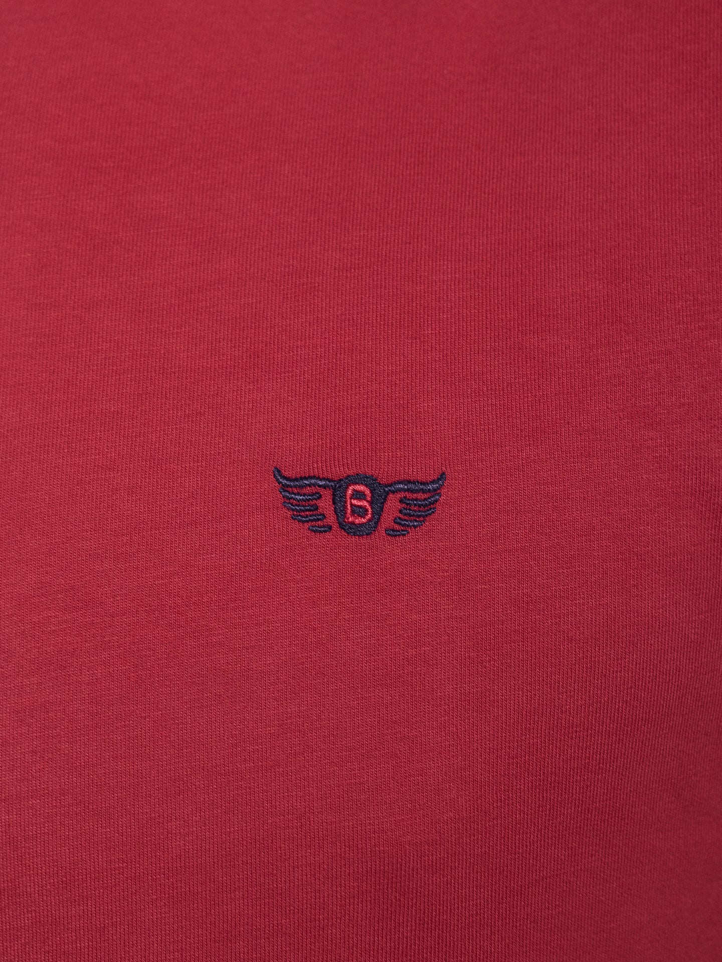 RED COTTON T-SHIRT SHORT SLEEVE REGULAR FIT MR. BLUE