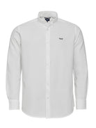 WHITE COTTON SHIRT LONG SLEEVE REGULAR FIT MR. BLUE