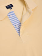 POLO AMARELO MANGA CURTA REGULAR FIT MR. BLUE
