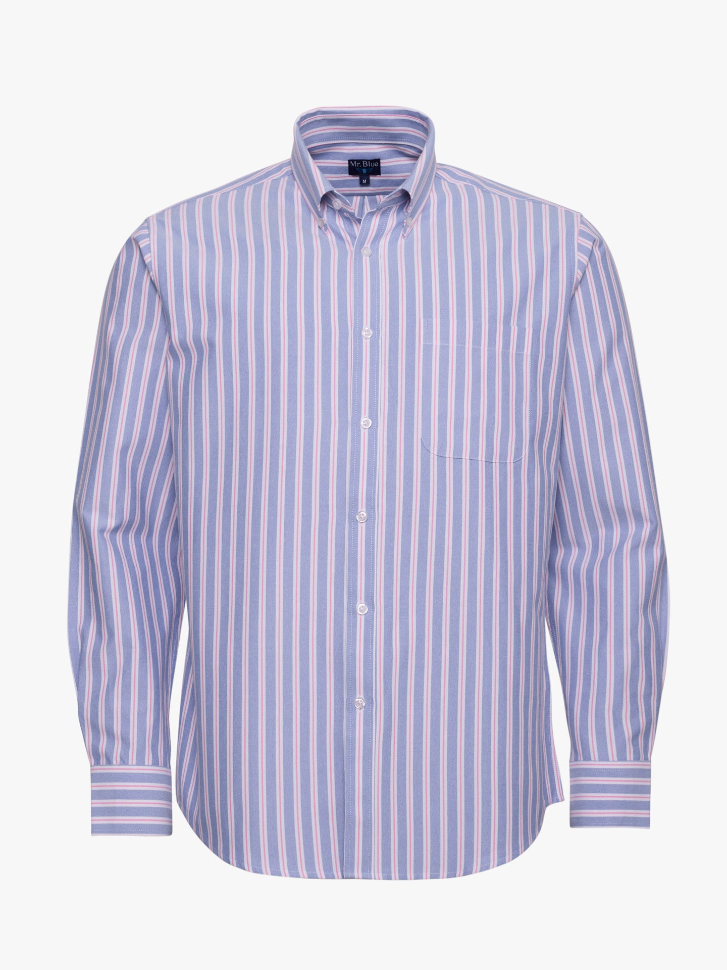 BLUE COTTON SHIRT LONG SLEEVE REGULAR FIT MR. BLUE