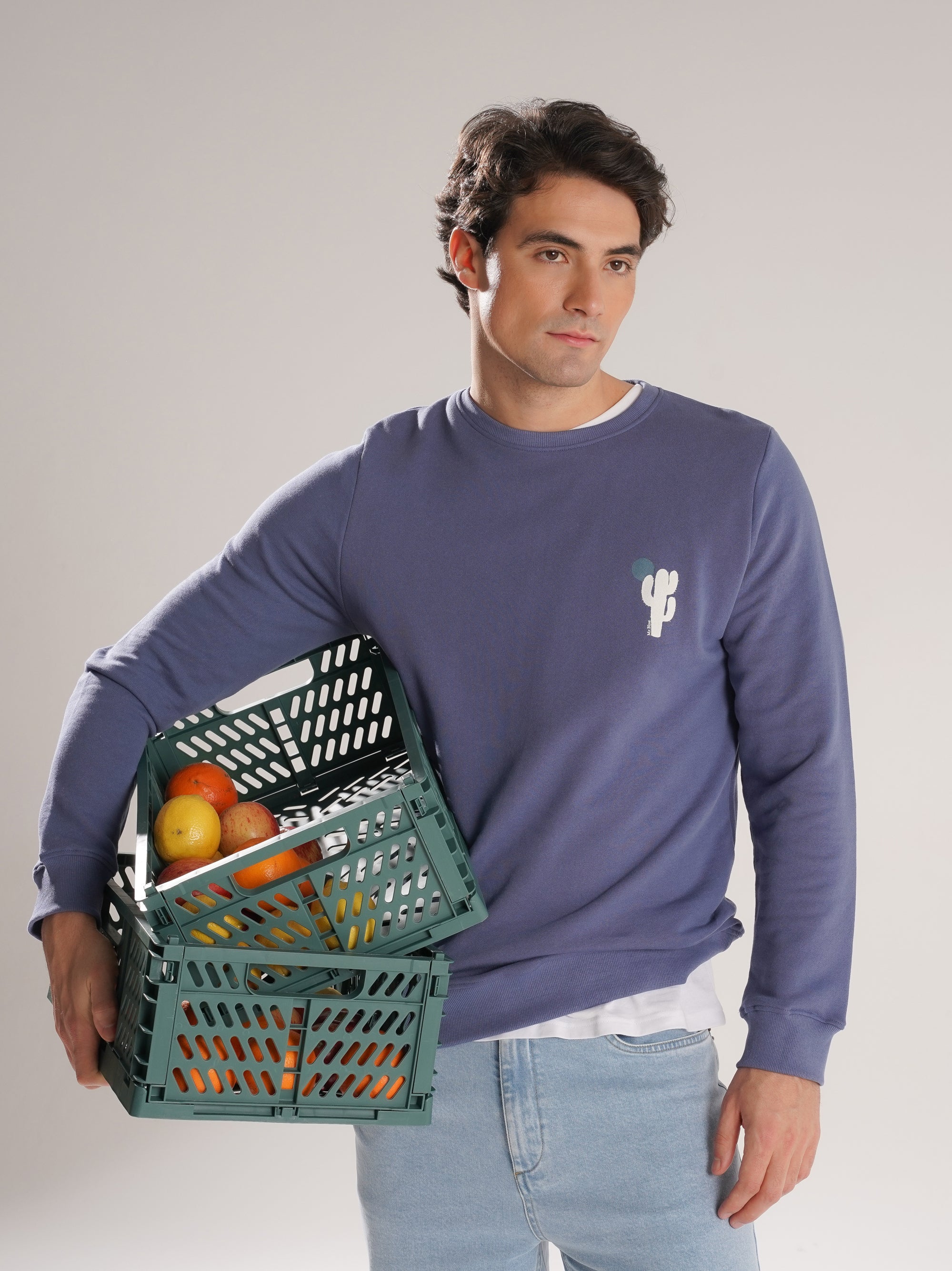 HOODIE AZUL REGULAR FIT MR. BLUE