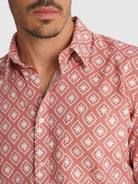 CAMISA LARANJA MANGA CURTA REGULAR FIT MR. BLUE