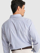 CAMISA TWILL AZUL MANGA COMPRIDA CLASSIC FIT MR. BLUE