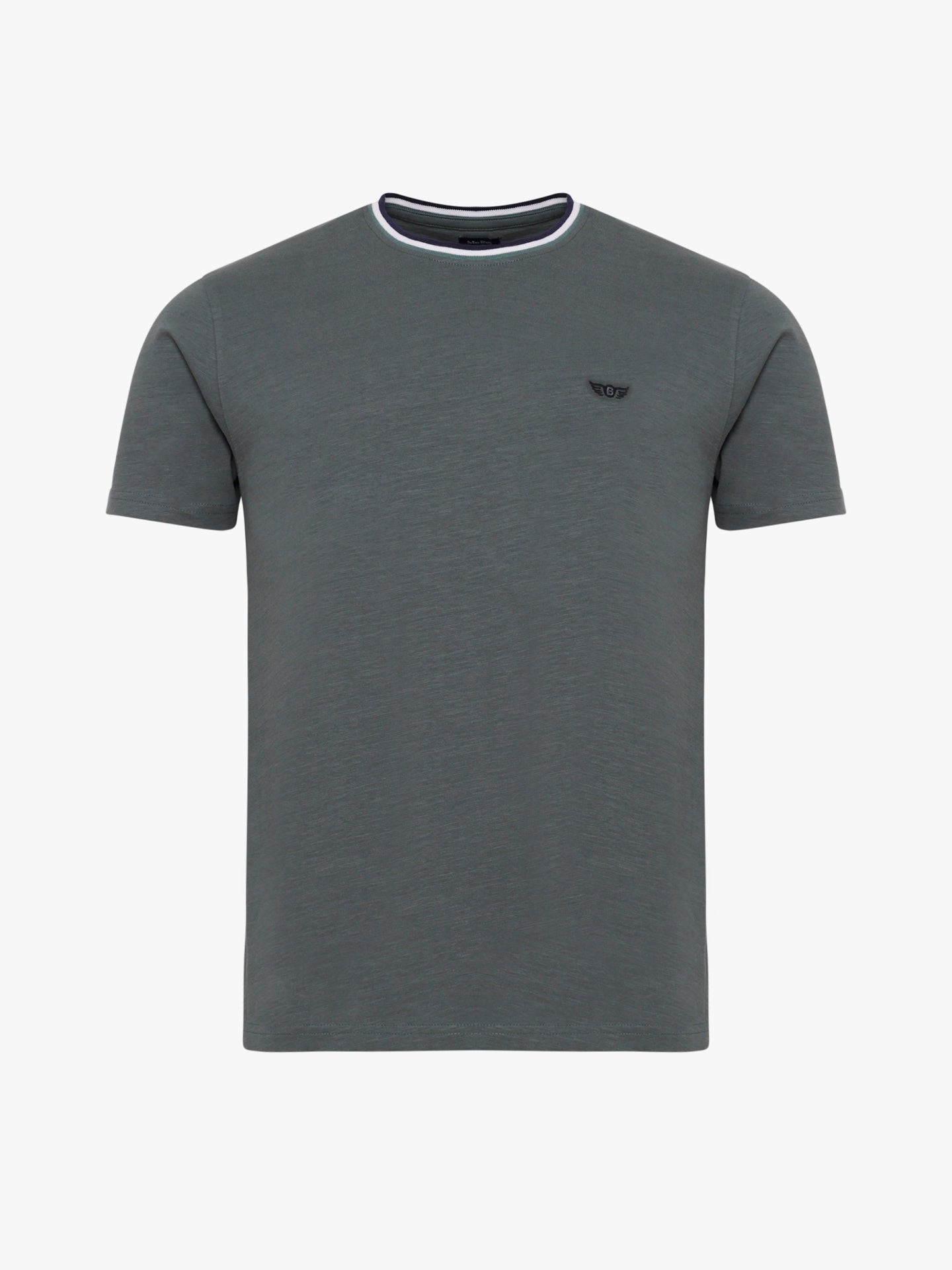 T-shirt Algodão Verde Manga Curta Regular Fit Mr. Blue