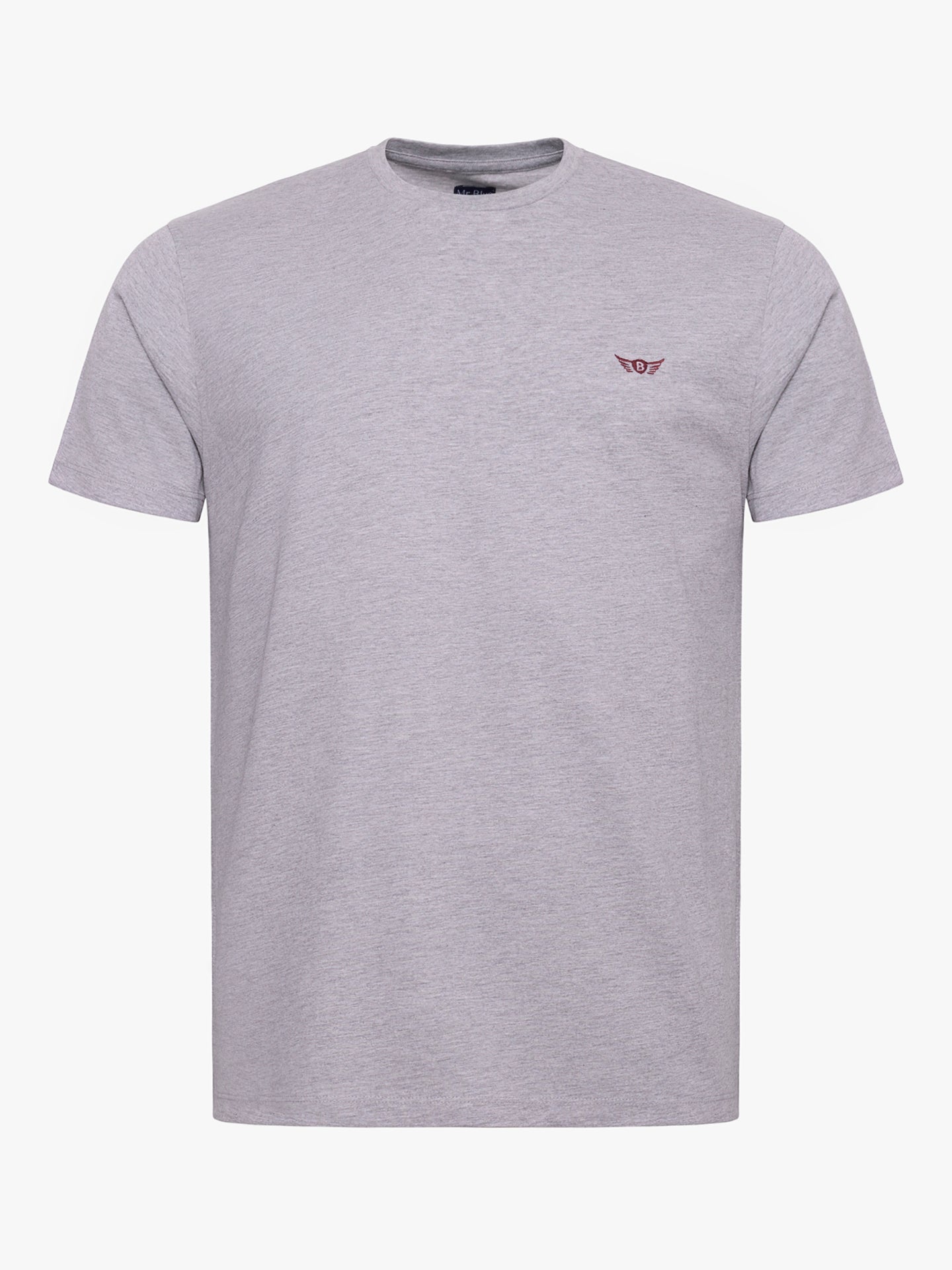 CAMISETA ALGODÓN GRIS MANGA CORTA REGULAR FIT MR. AZUL