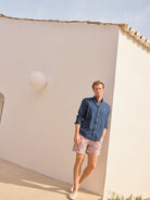 Regular Fit Blue Linen Shirt Mr. Blue