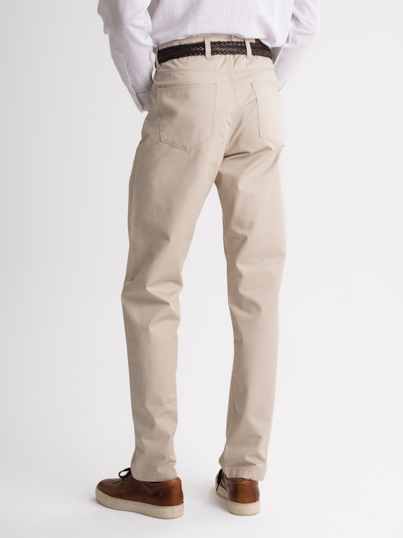 Mr. Blue Regular Fit Twill Beige Chinos