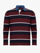 RUGBY RED COTTON LONG SLEEVE REGULAR FIT MR. BLUE