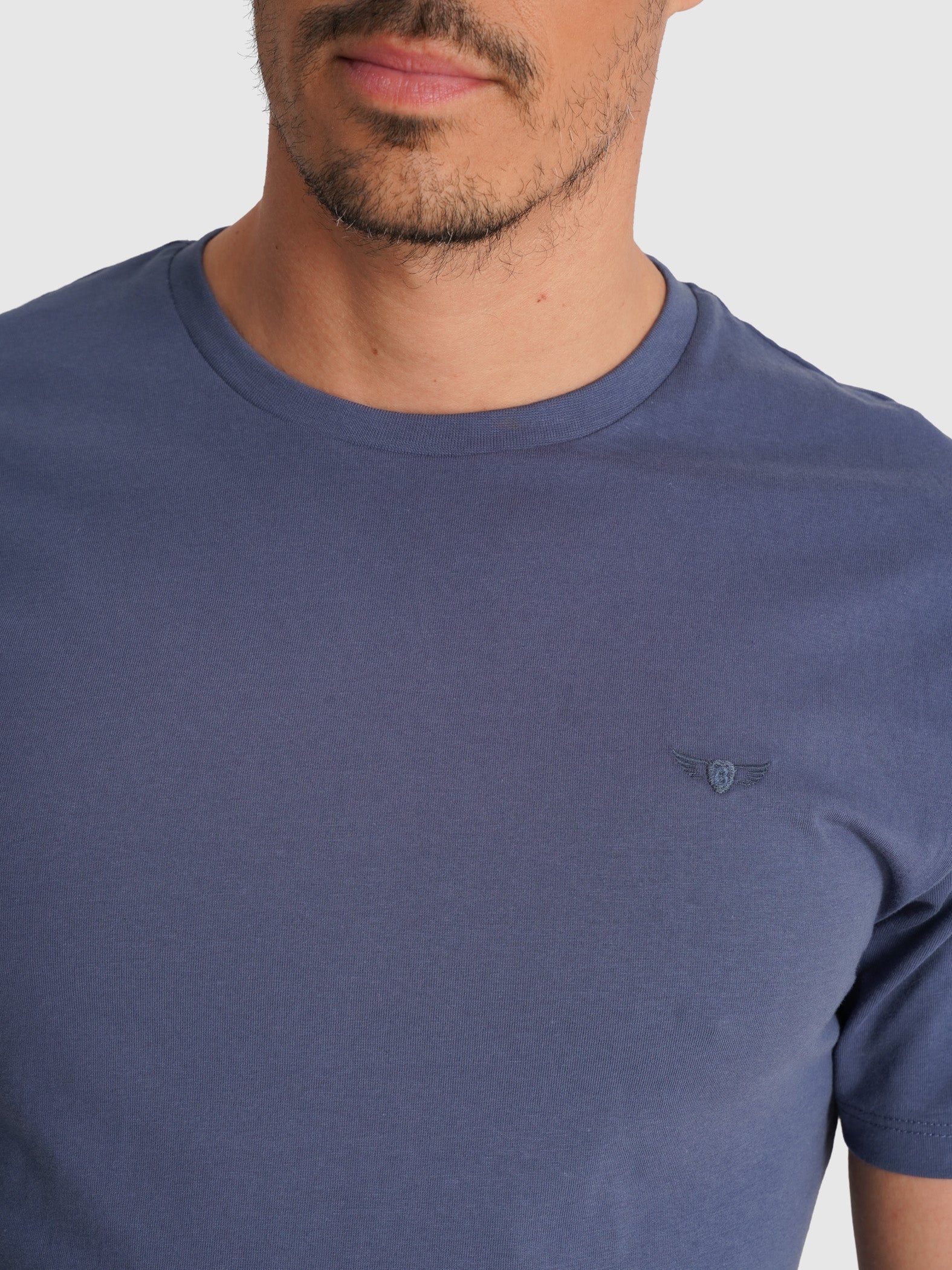 BLUE T-SHIRT SHORT SLEEVE REGULAR FIT MR. BLUE