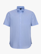 BLUE COTTON SHIRT SHORT SLEEVE REGULAR FIT MR. BLUE