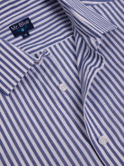 CAMISA ALGODÓN AZUL MANGA LARGA SLIM FIT MR. AZUL