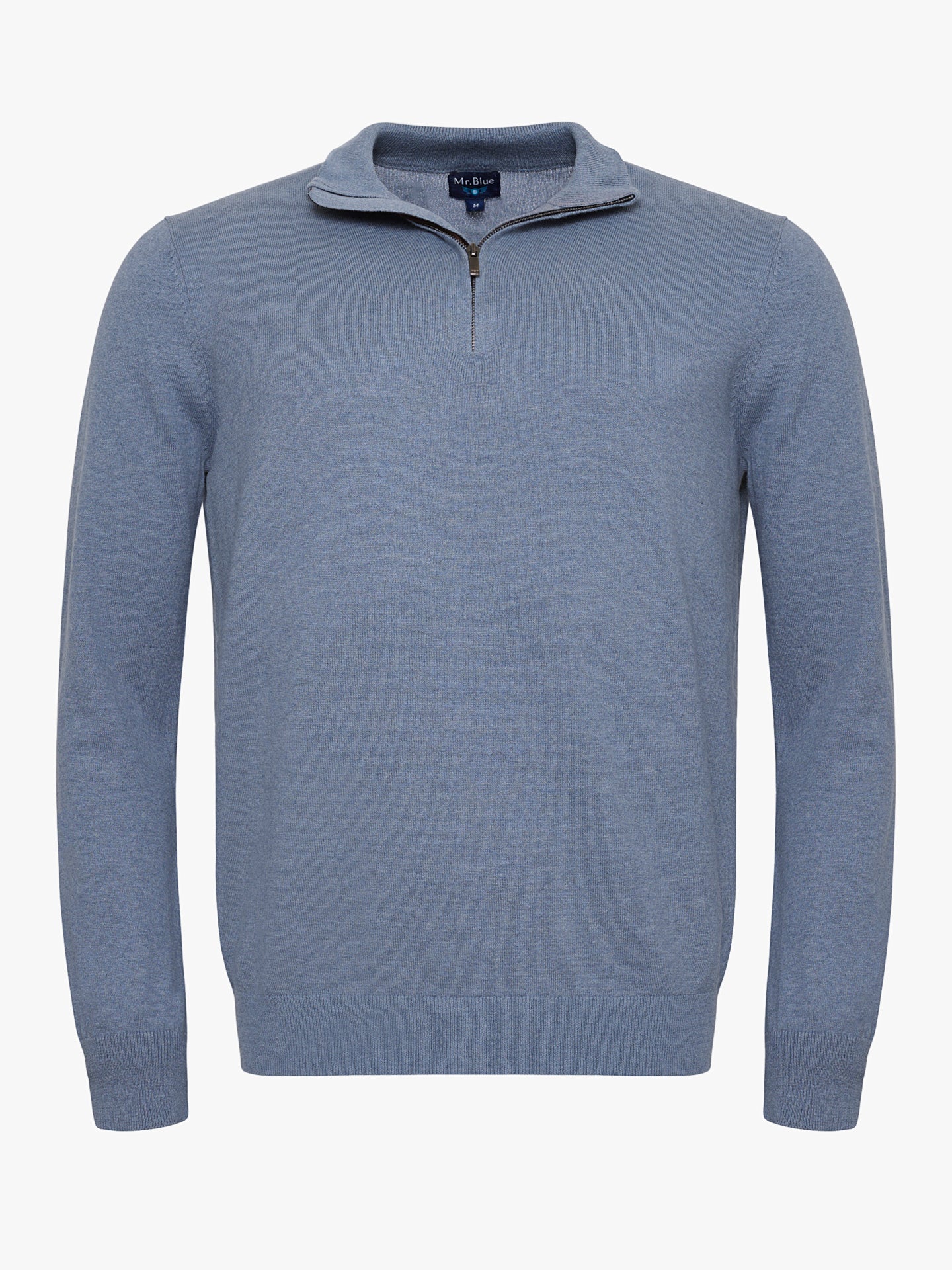 JERSEY FINO AZUL MANGA LARGA REGULAR FIT MR. AZUL