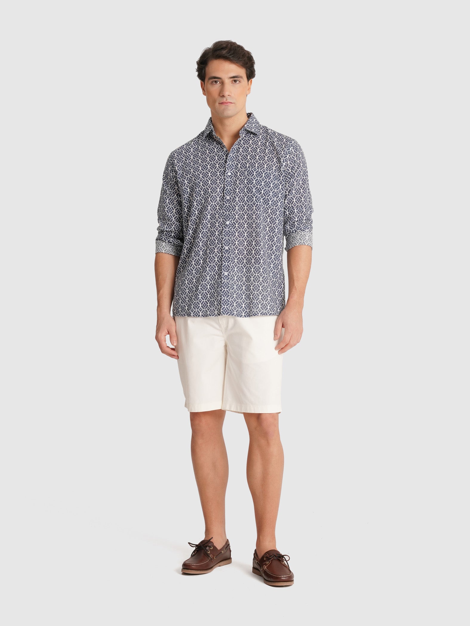 CAMISA CRU MANGA COMPRIDA REGULAR FIT MR. BLUE