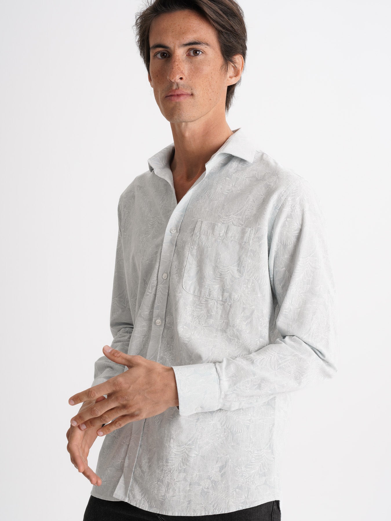 Regular Fit Blue Linen Shirt Mr. Blue
