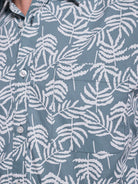 CAMISA ALGODÃO VERDE MANGA CURTA REGULAR FIT MR. BLUE